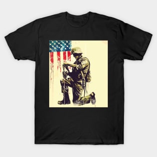 Patriotic I stand for the flag T-Shirt